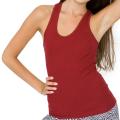 American Apparel Women's 'Boy Beater' Burgundy Rib Tank