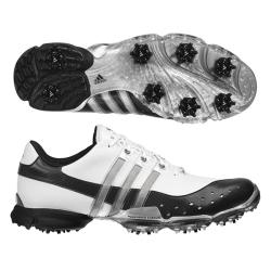 Adidas Men's Powerband 3.0 White/ Black/ Silver Golf Shoes