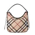 Burberry Signature Plaid Medium Hobo Bag