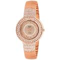 Burgi Women's Diamond Accent And Crystal Fashion Watch