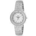 Burgi Women's Diamond Accent And Crystal Fashion Watch