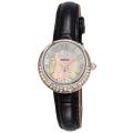 August Steiner Women's Czech Stone Accented Quartz Strap Watch