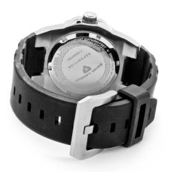 Swiss Legend Men's 'Expedition' Orange Dial Black Silicon Watch
