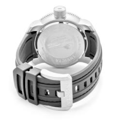 Invicta Men's 'Sea Hunter' Black Dial Black Polyurethane Watch