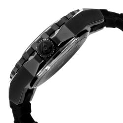 Swiss Legend Men's 'Expedition' Black Dial Black Silicon Watch