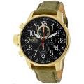 Invicta Men's 'Invicta II' Khaki Green Canvas & Leather Chrono Watch