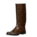 Dolce & Gabbana Leopard Print Rain Boots