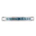 Sterling Silver 1/3ct TDW Treated Blue Diamond Band