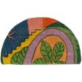 Rubber-Cal 'Tulip Garden' Decorative Coir Mat (2'6 x 1'6)