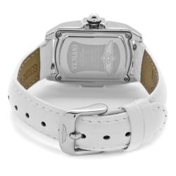 Invicta Women's 'Invicta II' White MOP Dial White Leather Watch
