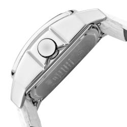 Invicta Women's 'Invicta II' White MOP Dial White Leather Watch