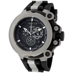 Invicta Men's 'Coalition Forces' Black Rubber & Titanium Chrono Watch