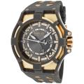 Invicta Men's 'Reserve' Akula Rubber & 18-Karat Golplated GMT Watch