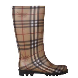 Burberry 3201797 Haymarket Check Rubber Rain Boots