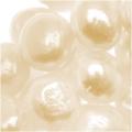 Creamy White Flat Nugget Faux 15.5-inch Pearl Strand (10-12 mm)