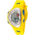 Activa Women's Green Digital Dial Yellow Rubber Watch