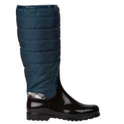 Burberry Women's Blue Quilted Insulated Rain Boots