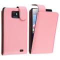 Pink Leather Case for Samsung Galaxy S II i9100