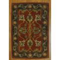 Indo Hand-tufted Mahal Rust/ Brown Wool Rug (2' x 3')