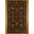 Indo Hand-tufted Mahal Rust/ Brown Wool Rug (3' x 5')