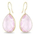 22k Yellow Goldplated Silver Gemstone Earrings