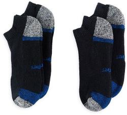 Hanes Classics Men's Comfort Cool Black Ankle Socks (Pack of 4)