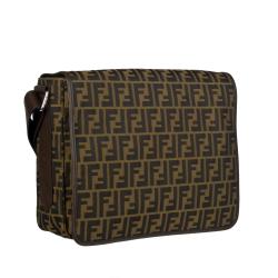 Fendi Canvas Zucca Messenger Bag