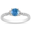 14k Gold 3/4ct TDW Blue and White Diamond Engagement Ring (G-H, I1-I2)