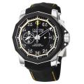 Corum Men's 'Admiral Cup' Black Dial Black Strap Automatic Watch