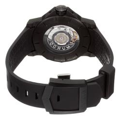 Corum Men's 'Admiral Cup' Grey Dial Black Rubber Strap Watch