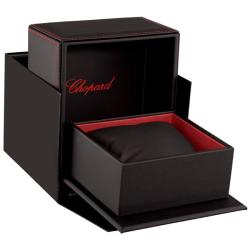 Chopard Men's 'Miglia Monaco' Black Dial Black Leather Strap Watch
