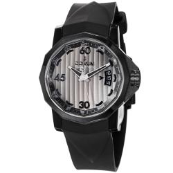 Corum Men's 'Admiral Cup' Grey Dial Black Rubber Strap Watch