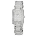 Ebel Women's 'Brasilia' Mini White Gold Diamond Quartz Watch