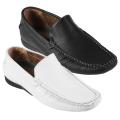 Oxford and Finch Men's Topstitched PU Leather Loafers