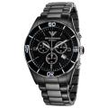 Emporio Armani Men's 'Ceramic' Black Chronograph Dial Quartz Watch