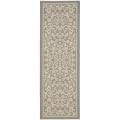 Grey/ Natural Indoor Outdoor Rug (2'4 x 6'7)