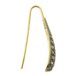 14k Gold over Silver Diamond Accent Teardrop Earrings