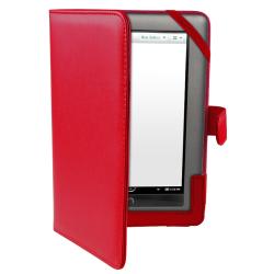 Red Leather Case for Barnes & Noble Nook Color