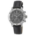 Tissot Men's 'PRS 200' Black Chronograph Dial Black Strap Watch