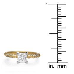 14k Gold 4/5ct TDW Certified Clarity-enhanced Diamond Engagement Ring (F-G, SI2-SI3)