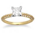 14k Gold 4/5ct TDW Certified Clarity-enhanced Diamond Engagement Ring (F-G, SI2-SI3)