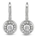18k White Gold 1 1/5ct TDW White Diamond Earrings (G-H, SI1)