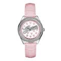 Guess Women's Pink Croco-Grain Leather Strap Watch