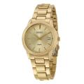 Seiko Men's 'Bracelet' Yellow Goldplated Stainless Steel Quartz Watch