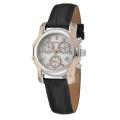 Bulova Women's 'Wintermoor' Stainless and Rose Goldplated Steel and Leather Quartz Chronograph Watch