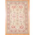 Afghan Hand-knotted Vegetable Dye Kilim Beige/ Lavender Wool Rug (6'8 x 9'8)