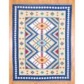 Afghan Hand-knotted Vegetable Dye Kilim Gold/ Navy Wool Rug (8'5 x 10'11)