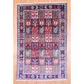 Persian Hand-knotted Bakhtiari Red/ Black Wool Rug (6'6 x 9'11)