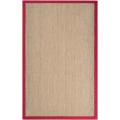 Hand-woven Beige Chowen Seagrass Rug (5' x 8')