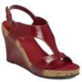 A2 by Aersoles Women's 'Plush Above' Red Cork Wedge Sandals